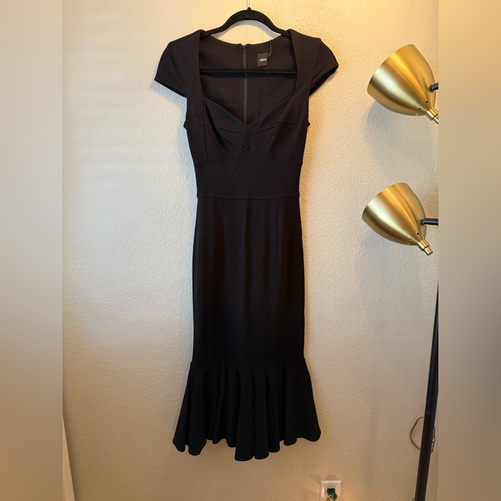 SOLD ASOS Black Midi Dress